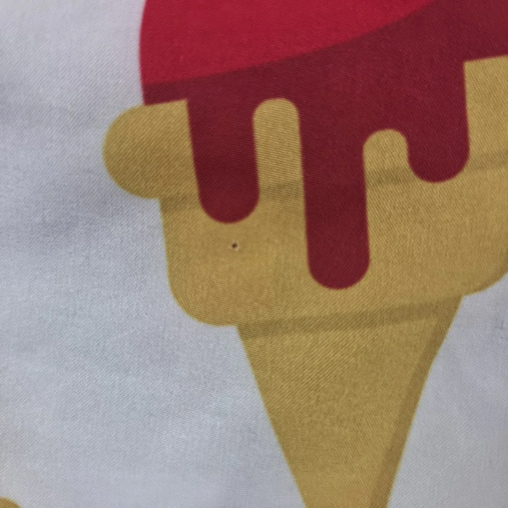 Tucann Ice Cream Pattern Swim Trunks Men's Small Colorfull Unlined Drawstring